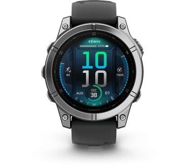 Garmin fēnix E, RVS (Zwart)