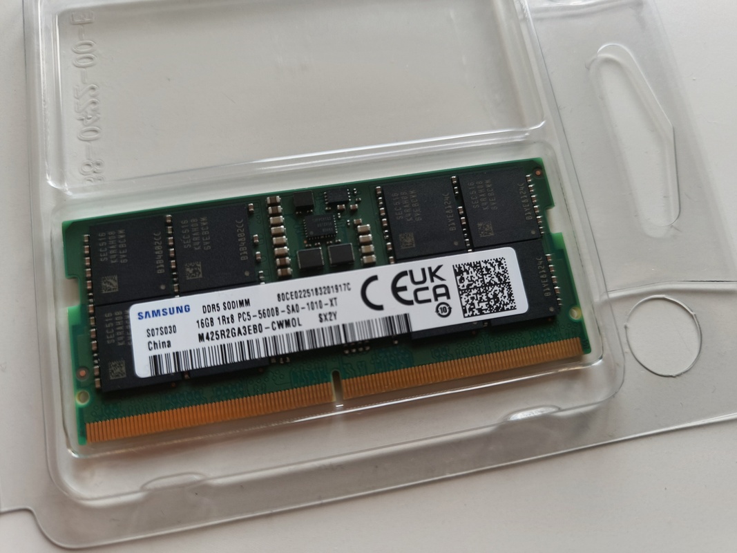 16GB Samsung DDR5 5600 SODIMM laptop geheugen aangeboden - Vraag