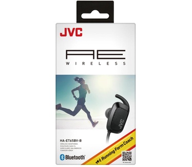 JVC HA-ET65BV-B Draadloze sport hoofdtelefoon met stem begeleidende training functie