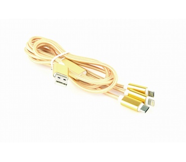 Gembird CC-USB2-AM31-1M-G Goud, Wit