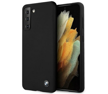 BMW Silicone Back Case voor Samsung Galaxy S21 Plus - Zwart Zwart