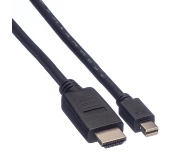 Value Mini DisplayPort Cable, Mini DP-HDTV, M/M, 1 m