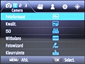 Samsung NX20 menuinterface