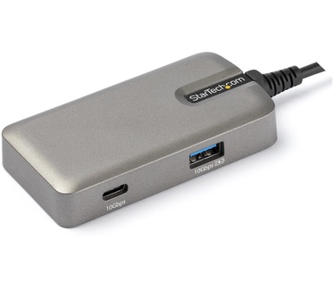 Startech.com USB C Multiport Adapter, USB Type-C naar 4K 60Hz HDMI 2.0, 100W Power Delivery Pass-through, 3-Port 10Gbps USB Hub, Compacte USB C Mini Dock, 25cm Kabel