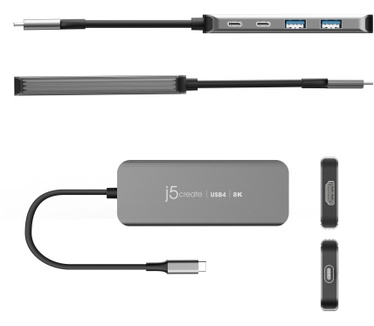 j5create JCH453-N USB4® 8K60 Slim Hub