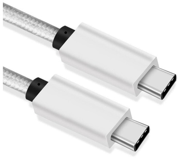 Allteq USB C naar USB C kabel, 3 meter Wit