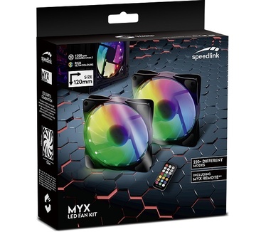 Speedlink MYX LED Fan Kit, 120mm, RGB, 120mm