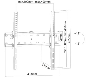 Newstar flatscreen wandsteun