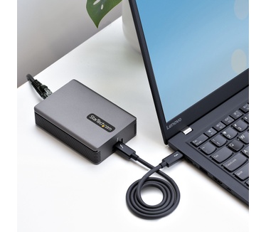 Startech.com Thunderbolt 3 naar Ethernet Adapter, 10GbE Adapter, Multi-Gigabit, Thunderbolt 3 naar RJ45 Netwerk Adapter, 10GBASE-T/5-2.5GBASE-T NIC, 10G Netwerk Adapter met TB3 Gecertificeerde Kabel, Win/Mac