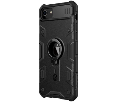 Nillkin CamShield Armor Case - Apple iPhone 7/8/SE (2020) - Zwart Zwart