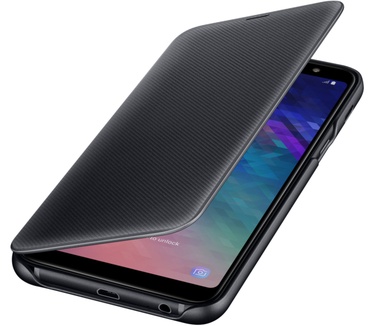 Samsung Galaxy A6+ Wallet Cover (Galaxy A6+) Zwart