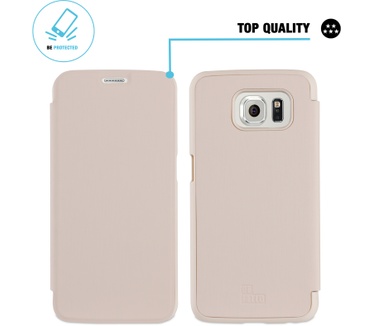 BeHello Samsung Galaxy S6 Book Case Beige