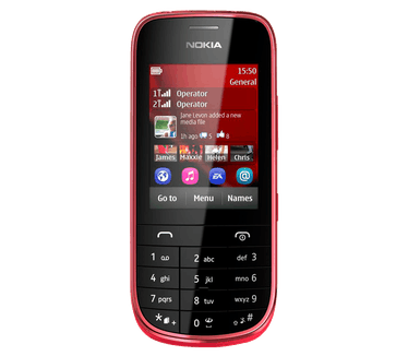 Nokia Asha 202 Rood