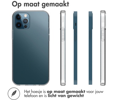 Accezz Clear Backcover (IPhone 12 Pro Max) Transparant