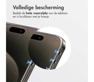 Accezz glas screenprotector met anti-dust applicator