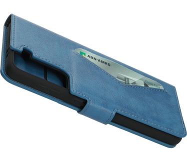 Mobiparts Classic Wallet Case Samsung Galaxy S21 Steel Blue