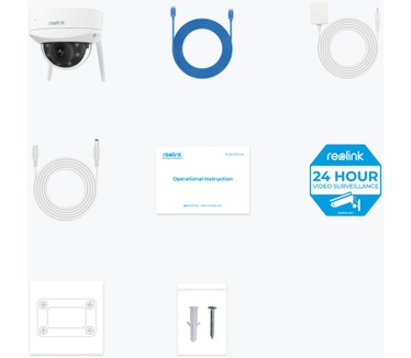 Reolink W437 - 4K Wi-Fi 6 beveiligingscamera, IK10 vandaalbestendig, 5x optische zoom, 2,4/5 GHz wifi, nachtzicht in kleur