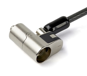 Startech.com 2m Universeel Laptop Kabelslot met Sleutel 3-in-1 Security Lock voor apparaten met K-Slot, Nano K-Slot of Noble Wedge Slot Anti-diefstal Stalen Kabelslot met sleutel
