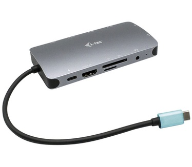 i-tec USB-C Metal Nano Dock HDMI/VGA with LAN + Universal Charger 77 W