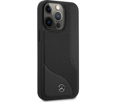 Mercedes-Benz Perforated Hard Case iPhone 13 Pro Max (6.7") Zwart Zwart
