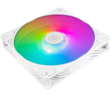 Silverstone Shark Force 140 ARGB, Wit, 140mm