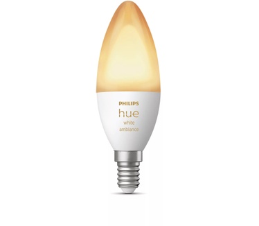 Philips Hue White ambiance Losse Kaarslamp E14, met Bluetooth, 5W verbruik, per stuk