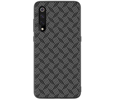Nillkin Hard Case Synthetic Fiber voor Xiaomi Mi 9 - Plaid Zwart  Zwart