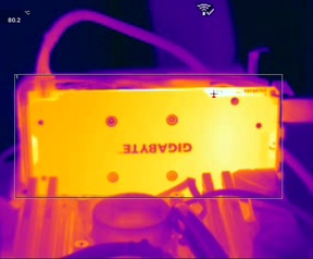Gigabyte RX 480 warmtebeelden