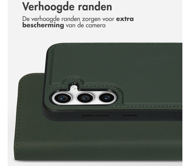 Accezz Premium Leather 2 in 1 Wallet Bookcase Samsung Galaxy S23 FE - Groen