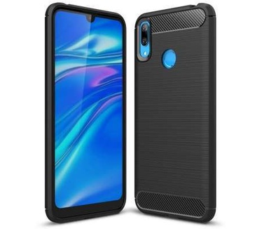 qMust Huawei Y7 2019 Rugged TPU Case - Zwart