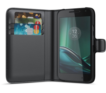 BeHello Motorola Moto G4 Play Wallet Case Black