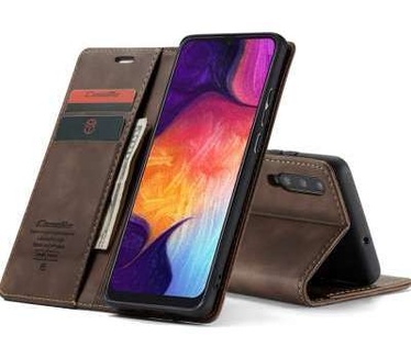 Caseme Samsung Galaxy A50 Retro Wallet Case - Coffee