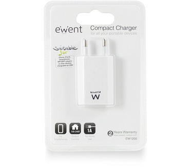 Ewent EW1200 Compacte USB Lader 1A