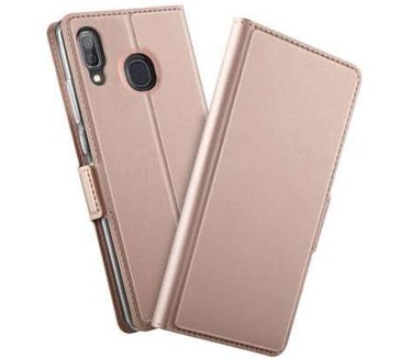 qMust Samsung Galaxy A40 TPU Wallet Case - Rose Goud