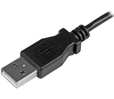 Startech.com Micro-USB Oplaad en sync kabel M/M linksgehoekte Micro-USB 24 AWG 0.5 m