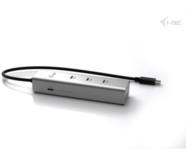 i-tec USB-C Charging Metal HUB 5port with USB-C video 8K + Power Delivery 85W