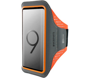 Mobiparts Comfort Fit Sport Armband Samsung Galaxy S9 Neon Orange