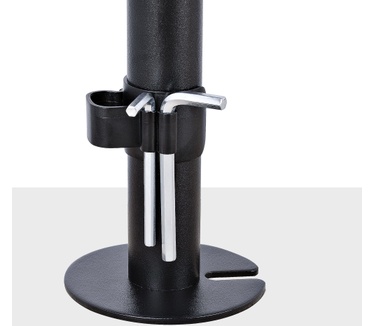 Startech.com Monitor Arm met VESA Laptopbeugel, Bureausteun voor Enkel Scherm (Max 32"/8kg) en Laptop (Max 4.5kg), Verstelbare Laptop Arm & Monitorbeugel, Bureauklem/Doorvoertule, Zwart