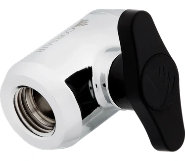 Corsair Hydro X Series Fitting (valve),XF Adapter (Shut-off ball valve; chrome)