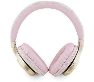 Guess 4G Script Logo Bluetooth Stereo Over-Ear Koptelefoon - Roze (Goud, Roze)