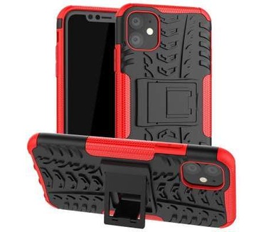 qMust Apple iPhone 11 Rugged Hybrid Hoesje Rood