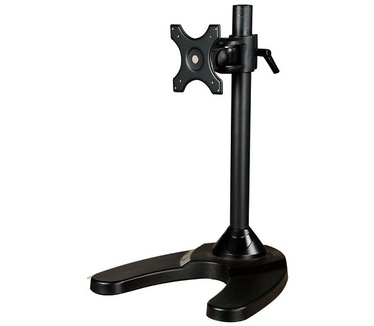 Newstar Tilt/Turn/Rotate Desk Stand for 10-30" Monitor Screen, Height Adjustable - Black