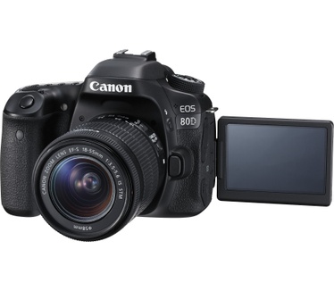 Canon EOS 80D + EF-S 18-55 IS STM Zwart