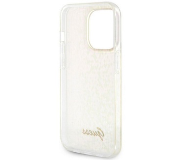 Guess Faceted Mirror Back Case - iPhone 15 Pro Max (6.7") - Roze Roze