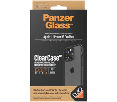 PanzerGlass ClearCase (iPhone 15 Pro Max) Transparant