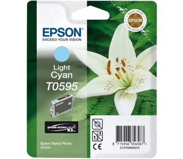 Epson inktpatroon Light Cyan T0595 Ultra Chrome K3