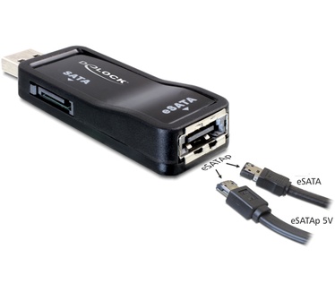 Delock Adapter USB 2.0 > eSATAp + SATA