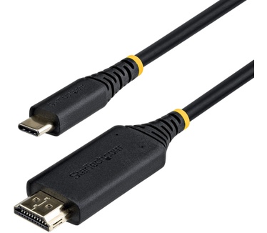 Startech.com 2m USB-C naar HDMI Adapter Kabel, HDMI Grip Connector, 4K 60Hz, Thunderbolt Compatibel, HDR, Uni-Directionele Kabel voor MacBook / Dell / HP / Lenovo