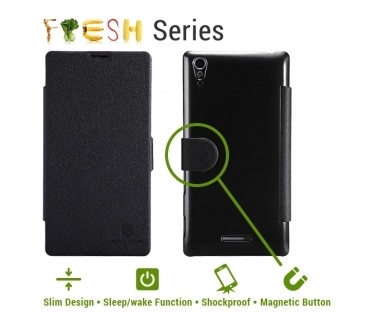 Nillkin Sony Xperia T3 Leather Case (Fresh Series black)
