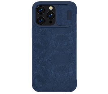 Nillkin Qin Pro PU Book Case - iPhone 14 Pro Max (6.7") - Blauw Blauw